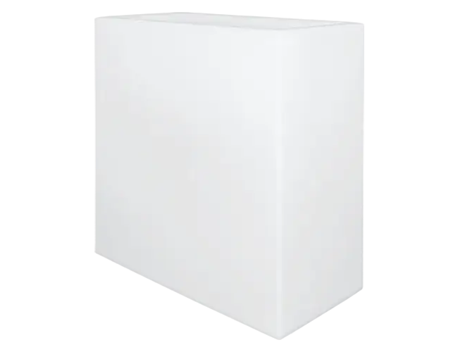 portavaso-ellenico rettangolare alto per grandi piante e giardini in polietilene