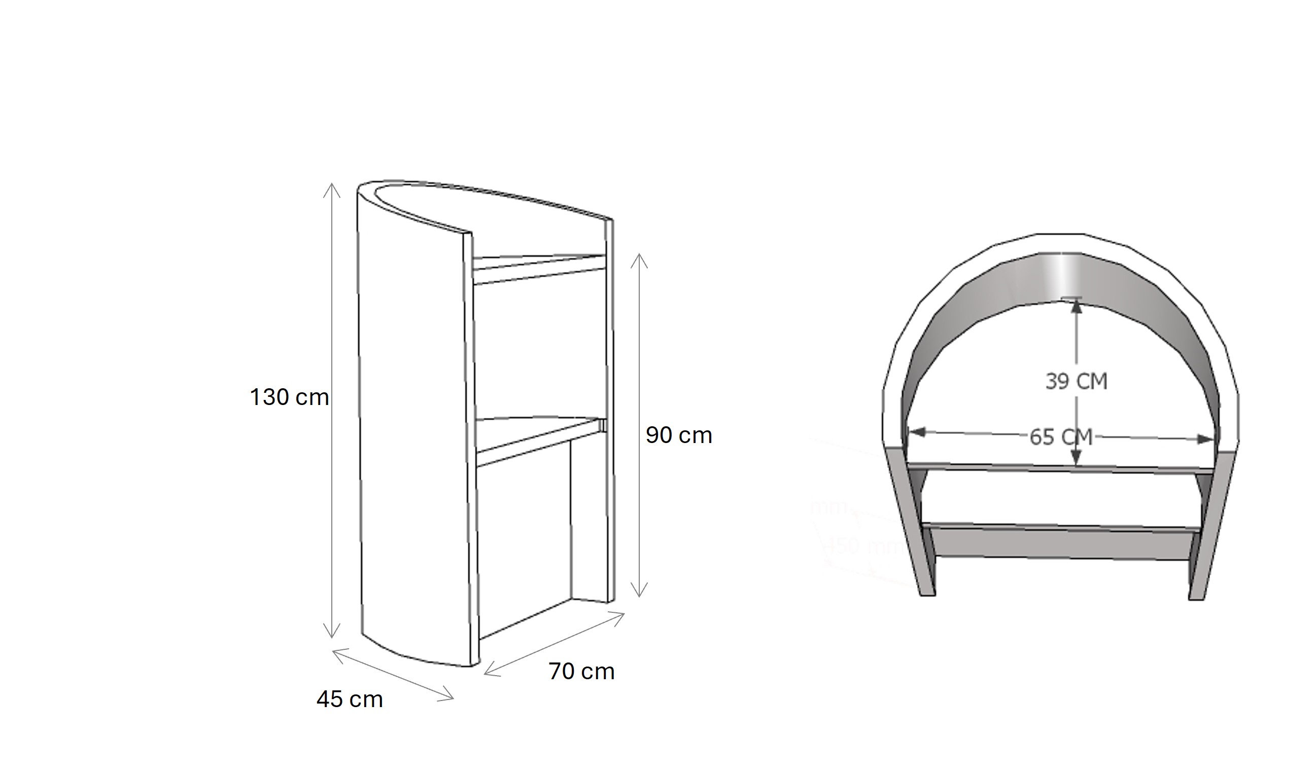 bancone-reception-speaker-size