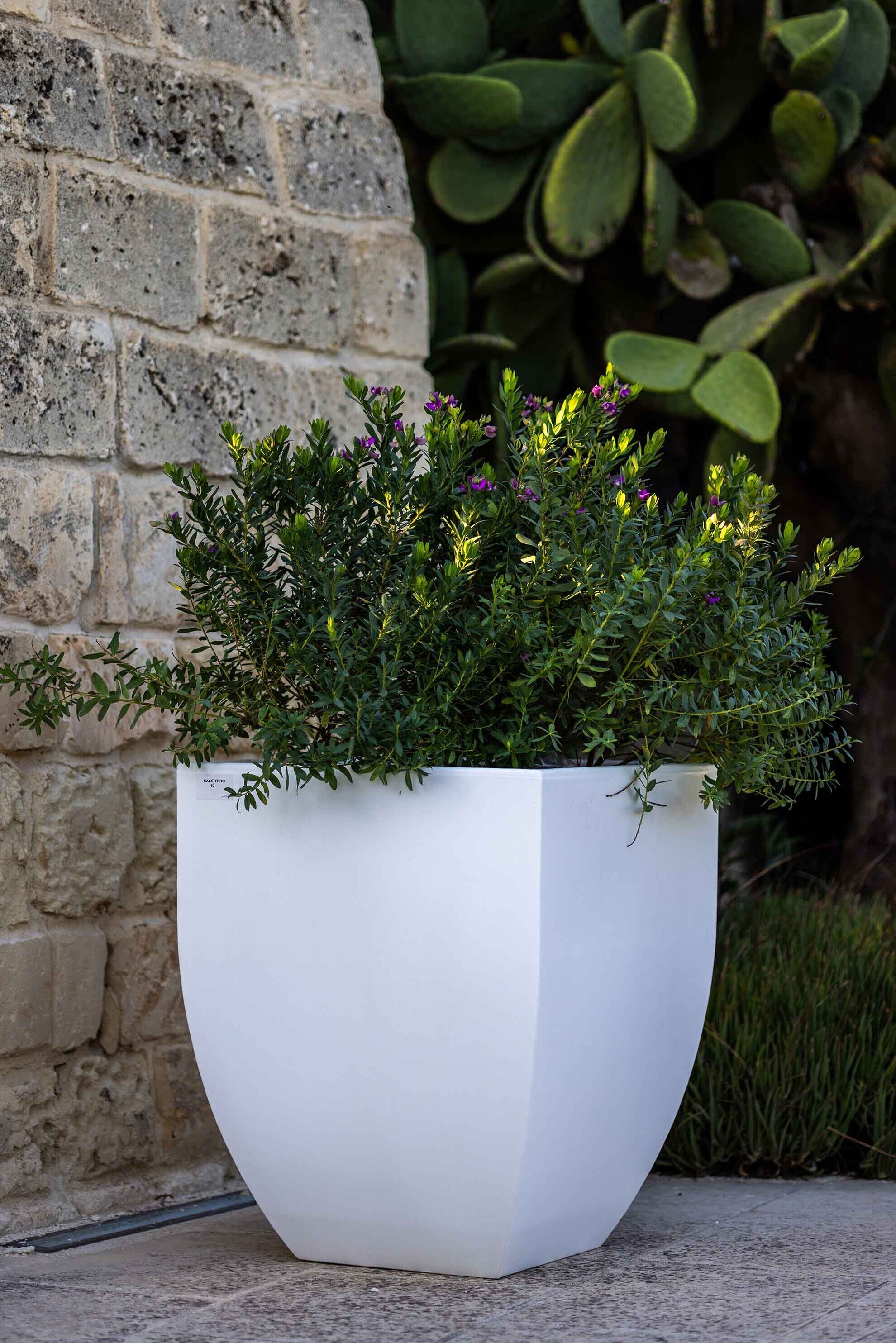 Kloris vaso Salentino liscio bianco