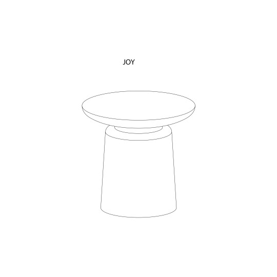 kloris disegno tecnico joy sgabello e tavolino