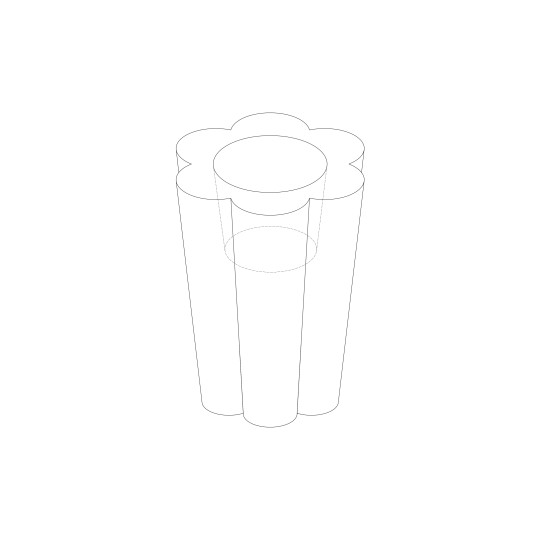 kloris disegno tecnico lulet portavaso