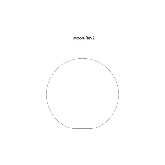kloris disegno tecnico moon lampada