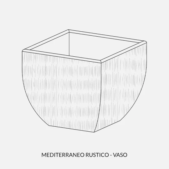 Kloris vaso Mediterraneo Rustico disegno tecnico